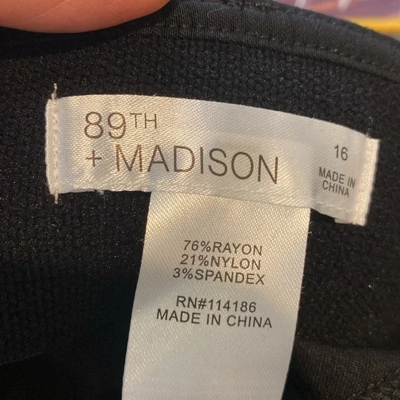 89thtMadison size 16/30 pants New With Tags - Picture 6 of 6